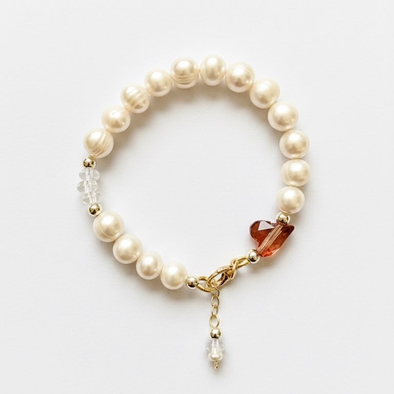 Bracelet Orange heart