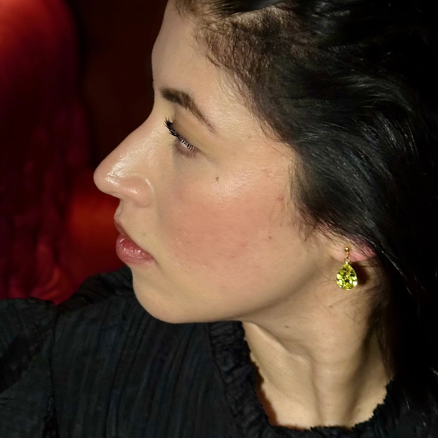 Earrings Shining Green